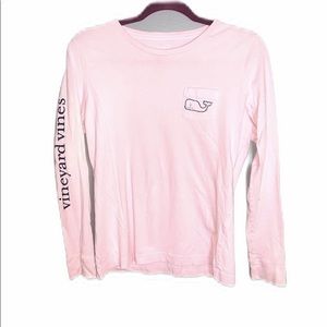 Vineyard Vines pink whale long sleeve